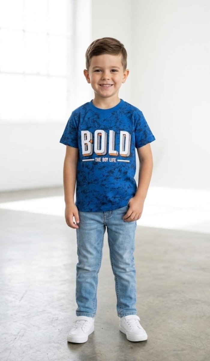 Erkek Çocuk Mavi T-Shirt