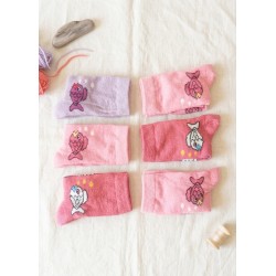 Kız Çocuk Karışık Renkli 6 Lı Paket Patik Çorap