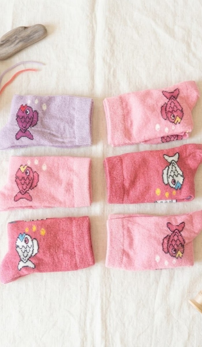 Kız Çocuk Karışık Renkli 6 Lı Paket Patik Çorap