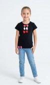 Kız Çocuk Siyah T-Shirt Kız Çocuk Siyah T-Shirt