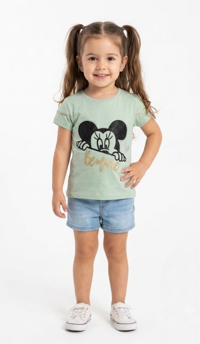 Kız Çocuk Yeşil T-Shirt Kız Çocuk Yeşil T-Shirt