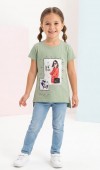 Kız Çocuk Yeşil T-Shirt Kız Çocuk Yeşil T-Shirt
