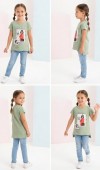 Kız Çocuk Yeşil T-Shirt Kız Çocuk Yeşil T-Shirt