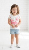 Kız Çocuk Beyaz T-Shirt Kız Çocuk Beyaz T-Shirt