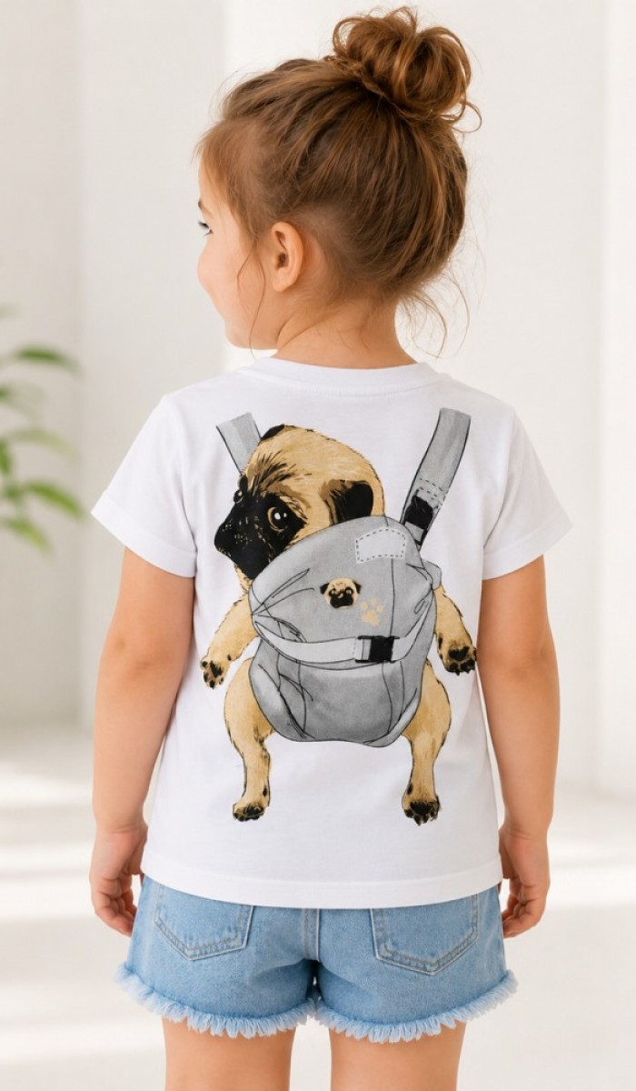 Kız Çocuk Beyaz T-Shirt