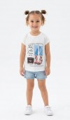 Kız Çocuk Beyaz T-Shirt