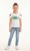 Kız Çocuk Beyaz T-Shirt Kız Çocuk Beyaz T-Shirt