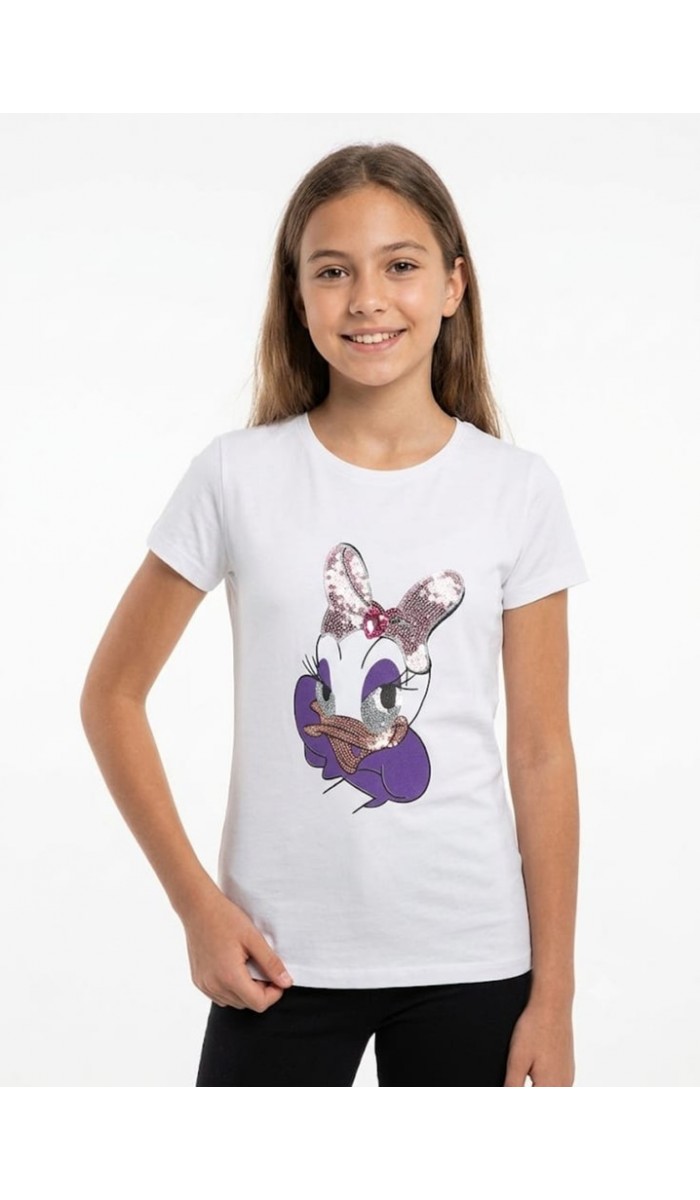 Kız Çocuk Beyaz T-Shirt