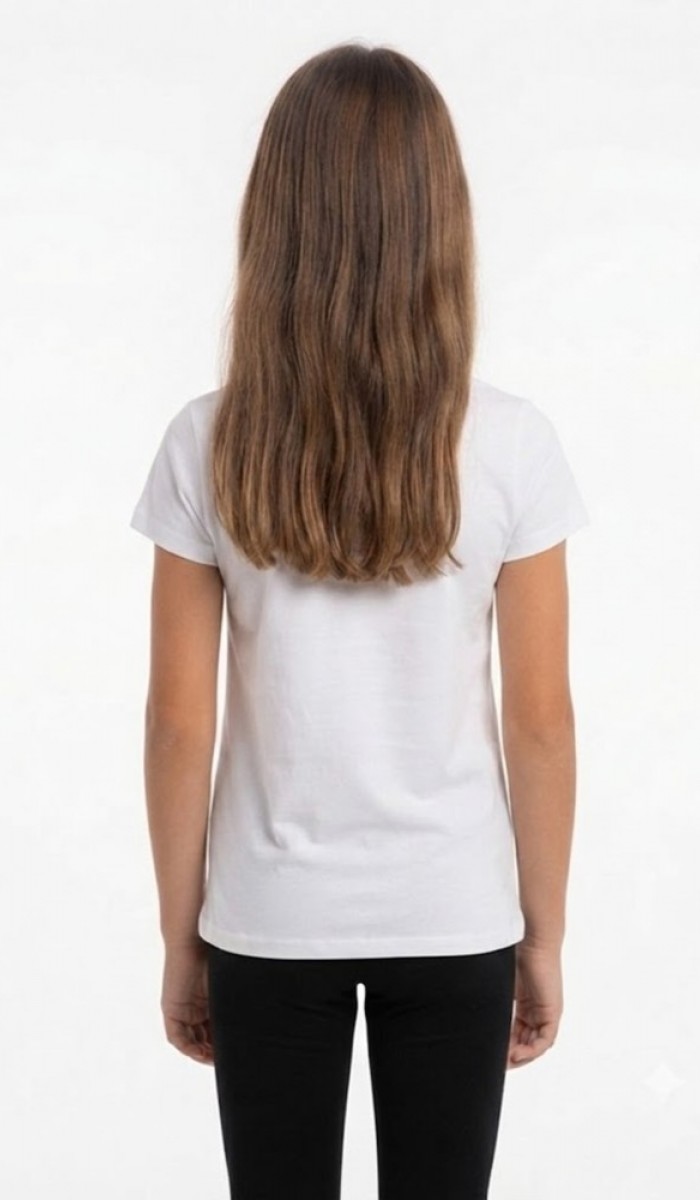 Kız Çocuk Beyaz T-Shirt
