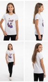 Kız Çocuk Beyaz T-Shirt