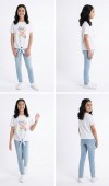 Kız Çocuk Beyaz T-Shirt Kız Çocuk Beyaz T-Shirt