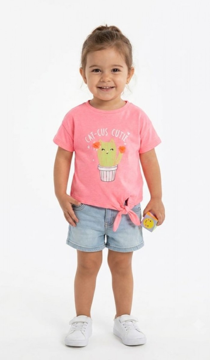 Kız Çocuk Pembe T-Shirt