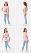 Kız Çocuk Pembe T-Shirt Kız Çocuk Pembe T-Shirt