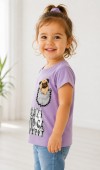 Kız Çocuk Mor T-Shirt Kız Çocuk Mor T-Shirt