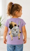 Kız Çocuk Mor T-Shirt Kız Çocuk Mor T-Shirt