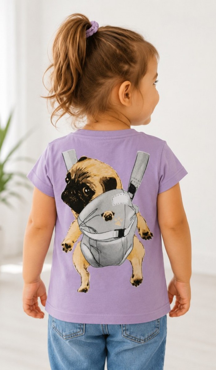 Kız Çocuk Mor T-Shirt Kız Çocuk Mor T-Shirt