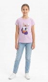 Kız Çocuk Mor T-Shirt