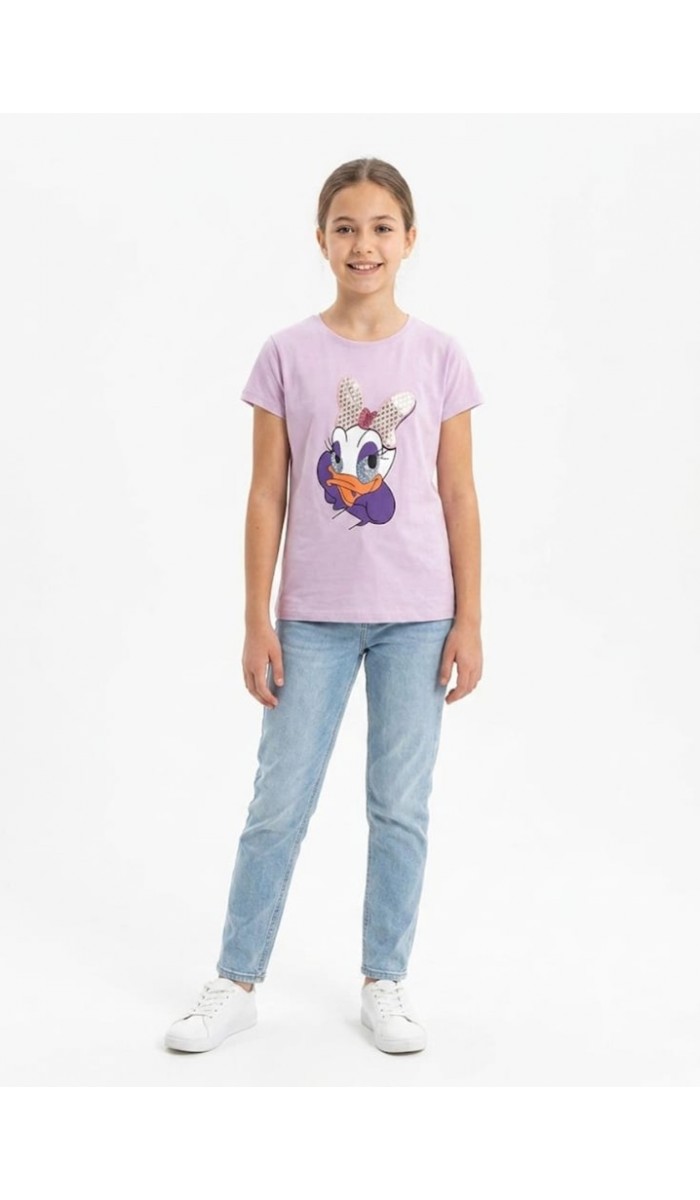 Kız Çocuk Mor T-Shirt
