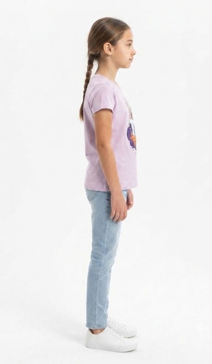 Kız Çocuk Mor T-Shirt