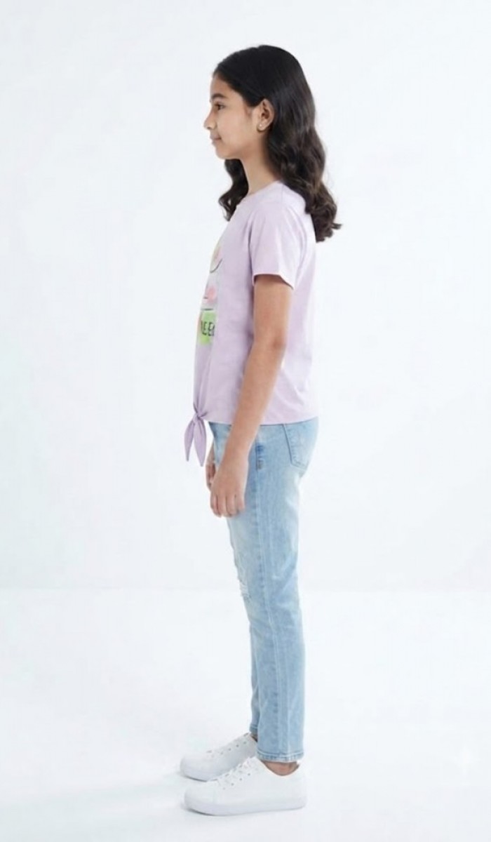 Kız Çocuk Mor T-Shirt