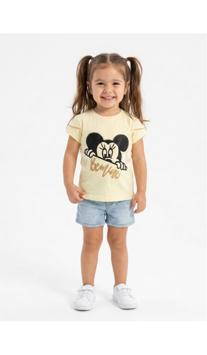 Kız Çocuk Sarı T-Shirt Kız Çocuk Sarı T-Shirt