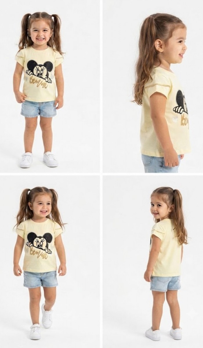 Kız Çocuk Sarı T-Shirt