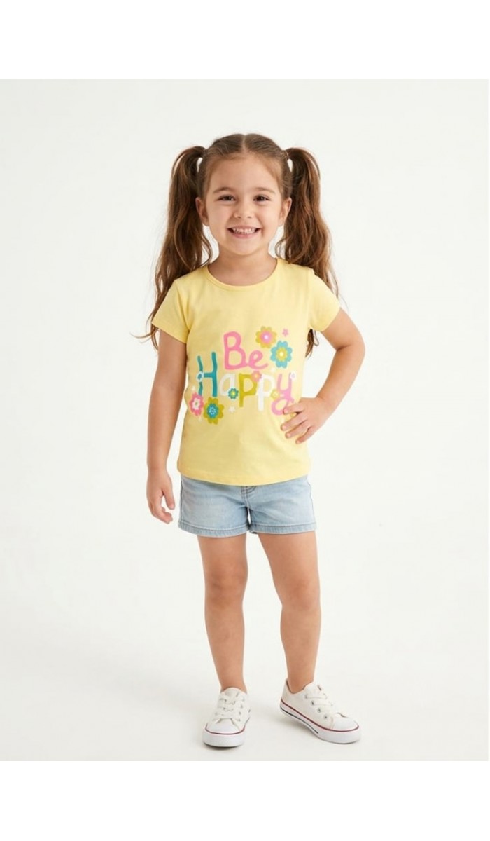 Kız Çocuk Sarı T-Shirt Kız Çocuk Sarı T-Shirt