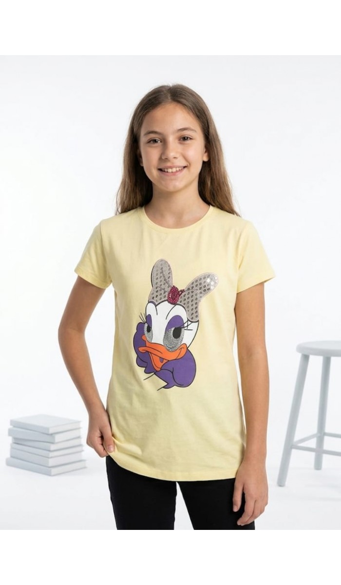 Kız Çocuk Sarı T-Shirt Kız Çocuk Sarı T-Shirt