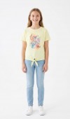 Kız Çocuk Sarı T-Shirt 00666SR Kız Çocuk Sarı T-Shirt 00666SR