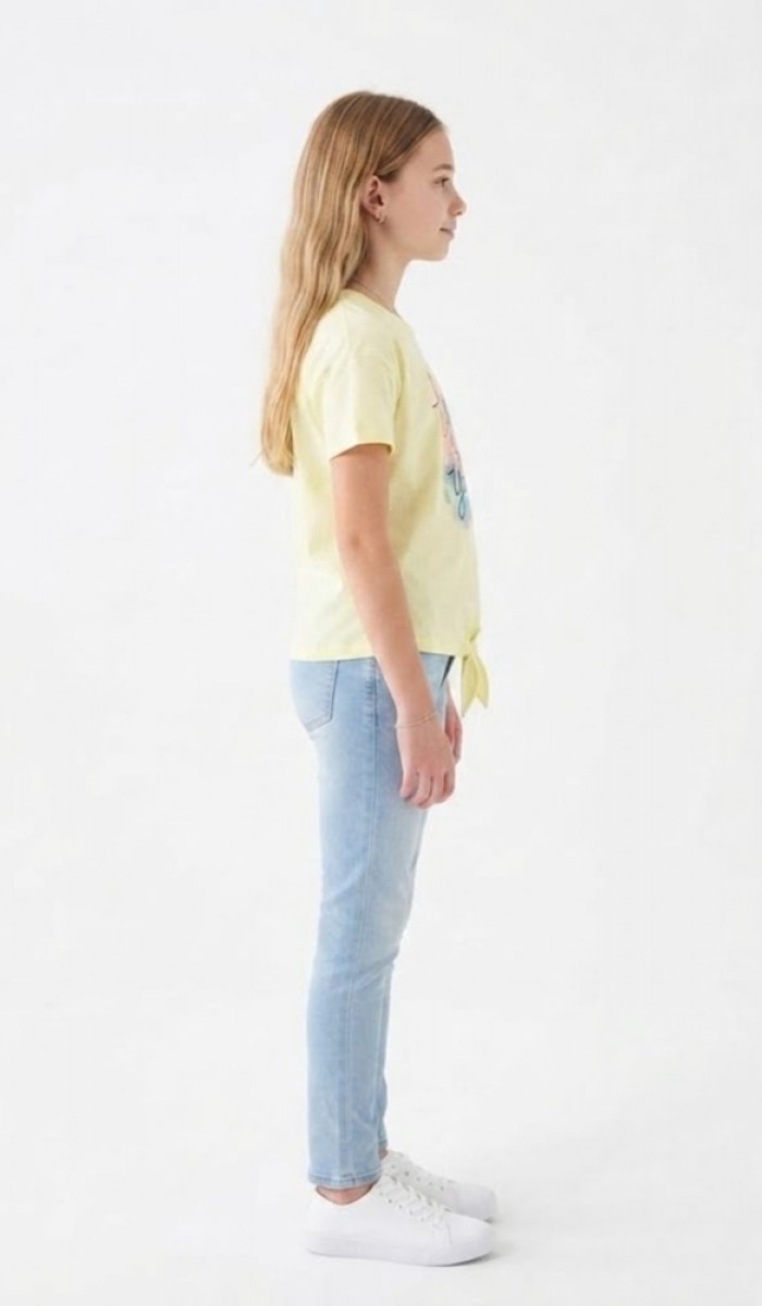 Kız Çocuk Sarı T-Shirt 00666SR Kız Çocuk Sarı T-Shirt 00666SR