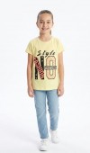 Kız Çocuk Sarı T-Shirt
