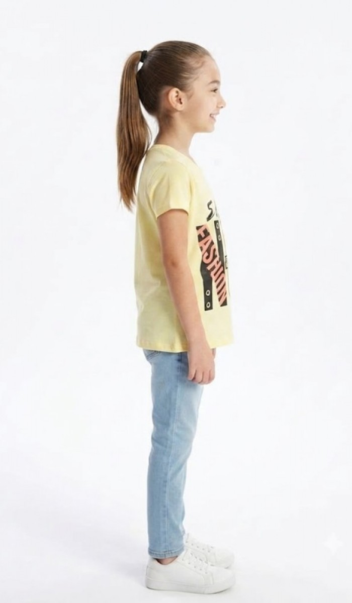 Kız Çocuk Sarı T-Shirt