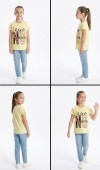 Kız Çocuk Sarı T-Shirt